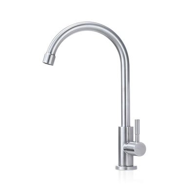 Máy trộn chậu rửa đĩa đơn lạnh bằng thép không gỉ 304 Chống ăn mòn Chống mài mòn