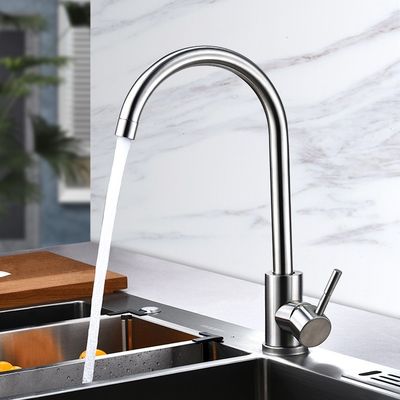 Vòi bếp bằng thép không gỉ OEM ODM Vòi bếp nóng và lạnh