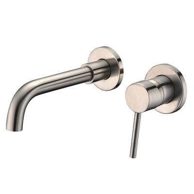 OEM ODM Vòi được phủ niken được chải bằng niken Vòi chậu phòng tắm treo tường