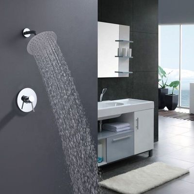 Vòi giấu bằng thép không gỉ Vòi nóng lạnh treo tường không chì an toàn