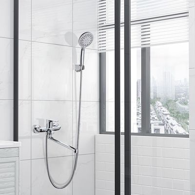 Vòi hoa sen phòng tắm mạ bề mặt OEM Màu đen mờ Chrome