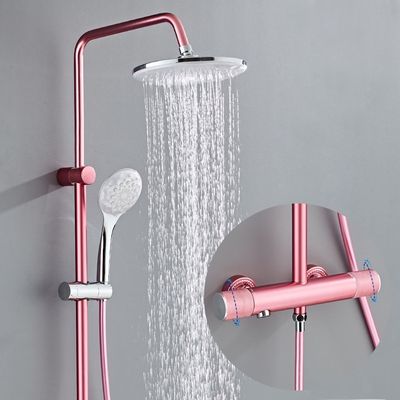 Bề mặt mạ phòng tắm Vòi hoa sen bằng thép không gỉ Vòi nóng và lạnh