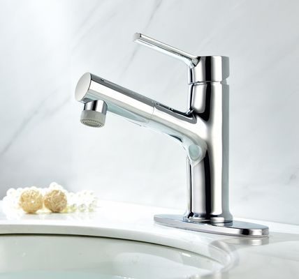 Vòi chậu bằng thép không gỉ bề mặt niken không dễ rỉ sét cho khách sạn