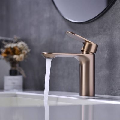 Máy trộn lưu vực một lỗ mạ điện OEM Nhiều màu Vòi lạnh đơn