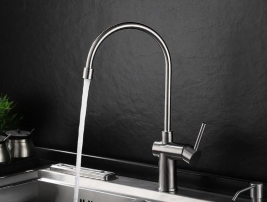 Logo tùy chỉnh Lưu vực đơn lạnh Tap Vẽ bề mặt Tap lỗ đơn