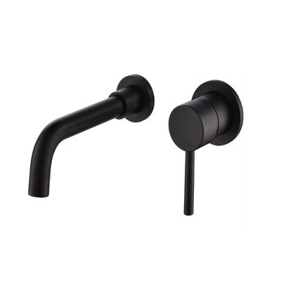 Vòi bếp âm tường bằng thép không gỉ đương đại dày 2,5mm