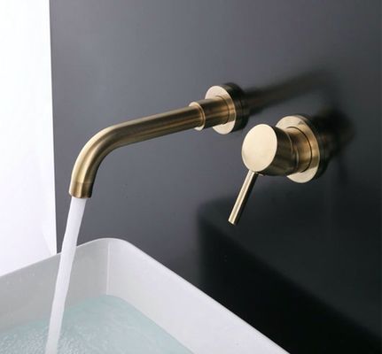 Vòi bằng thép không gỉ được chải vàng hiện đại Dễ dàng làm sạch
