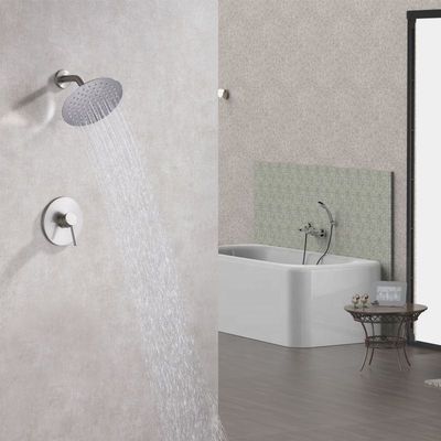 Vòi rửa chén âm tường bằng thép không gỉ vòi nóng và lạnh treo tường